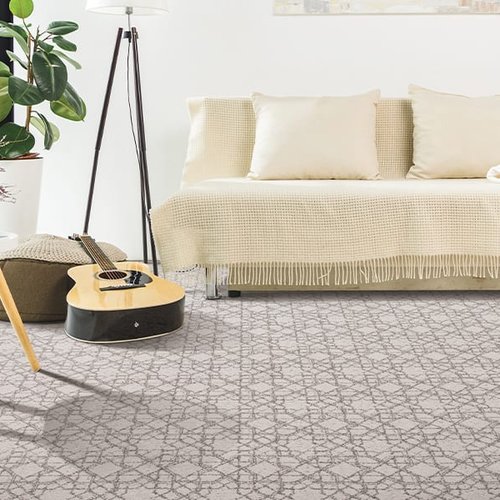 Patterned carpet flooring installed by Flooring Solutions by Design