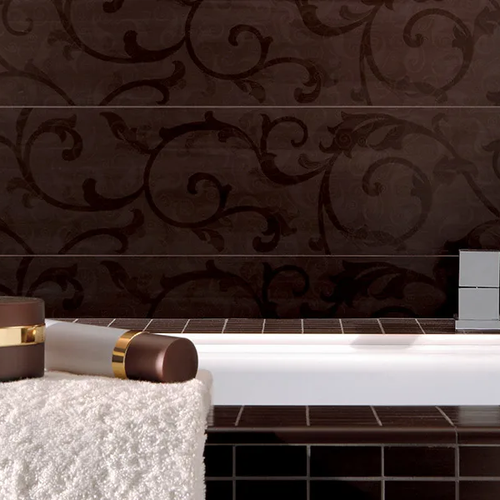 Traditional style brown tile walls installed in Lindon UT