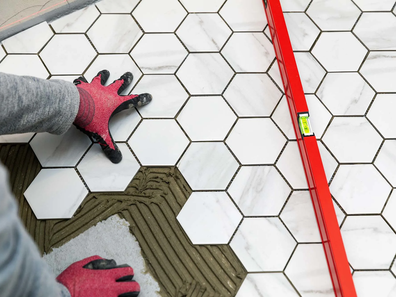 Tile installation